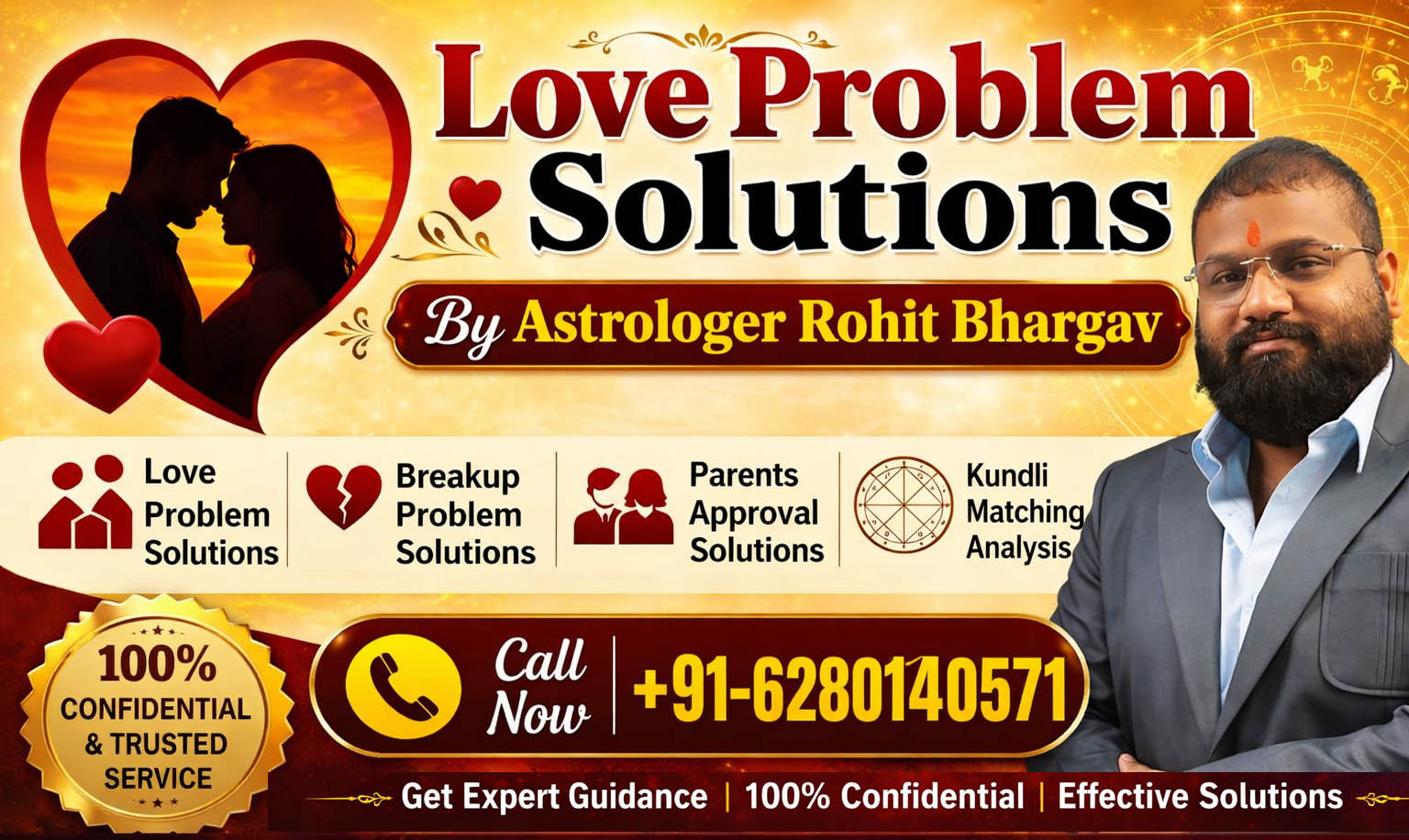Astrologer Rohit Bhargav Call +91-6280140571